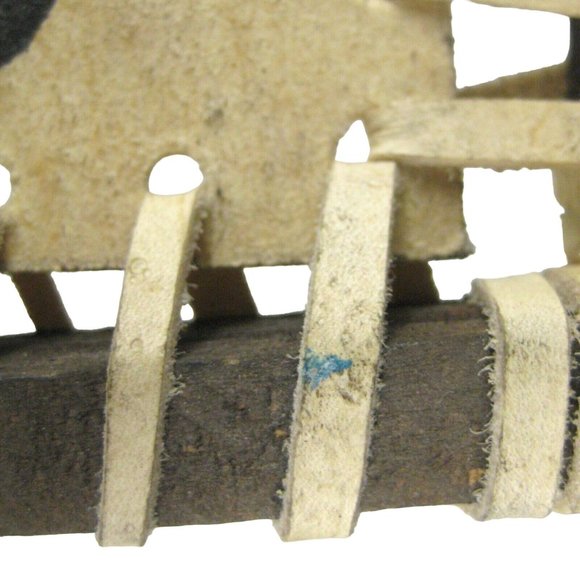 Men Robes Costumes Painted Lashed Wrapped Size 8 Tall Inches Wall Decor Leather - Picture 4 of 6